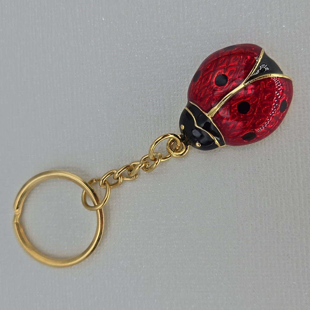 Red Ladybug Keychain - Picture 2 of 5